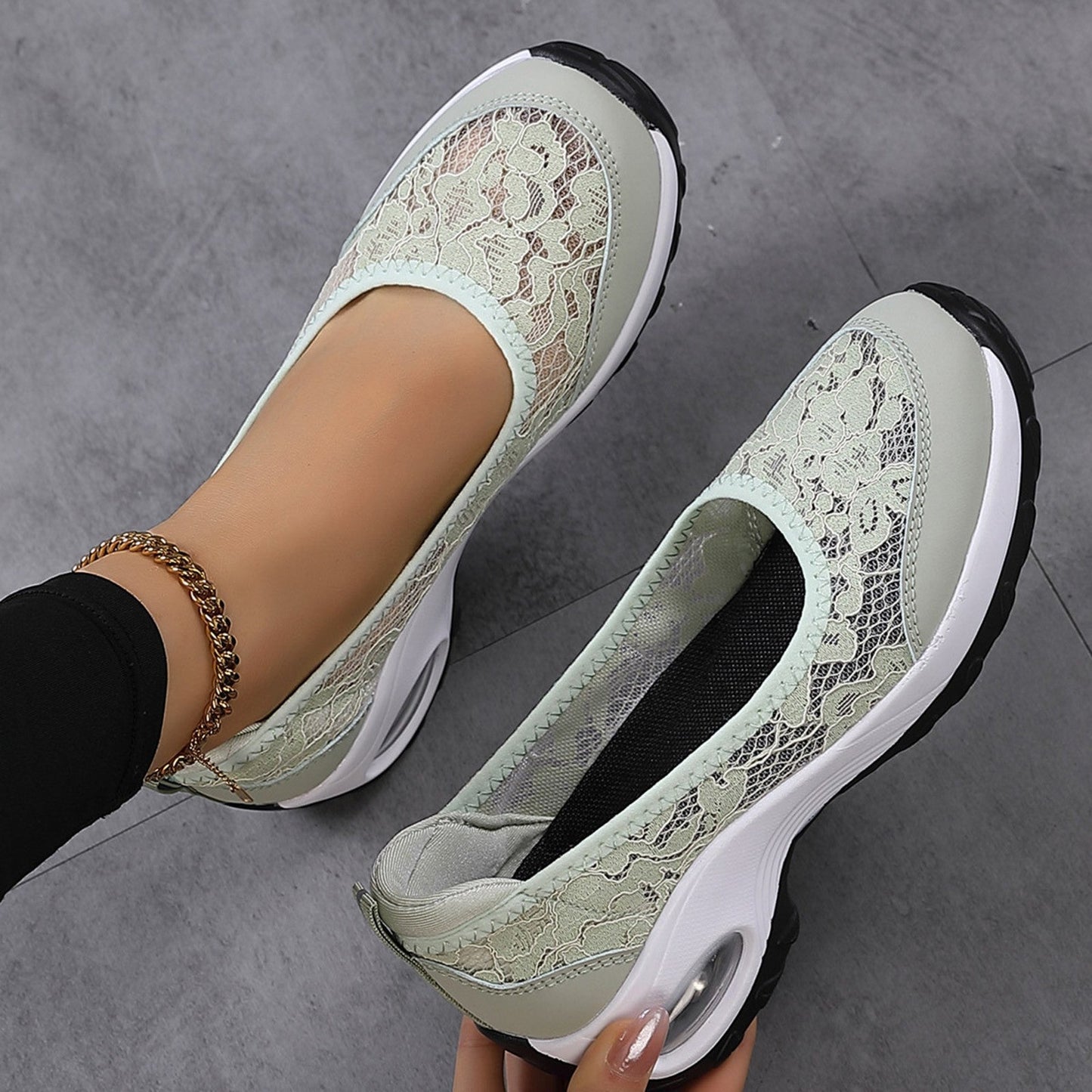 BreezyLift™ Mesh Wedge Shoes