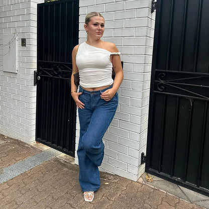 ALLURE™ One-Shoulder Sculpt Top