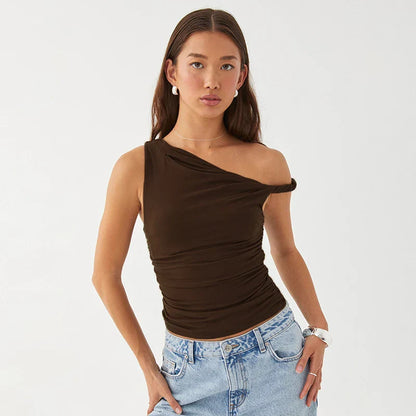 ALLURE™ One-Shoulder Sculpt Top