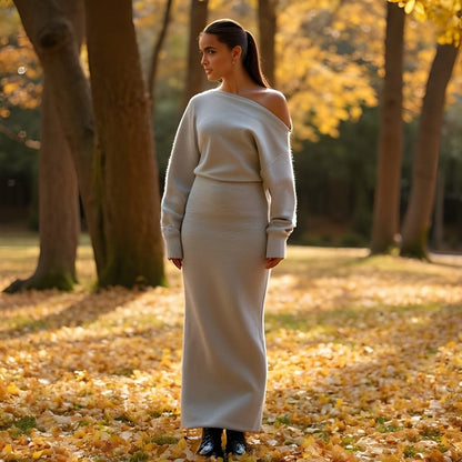 Serene® Drop-Shoulder Sweater Dress