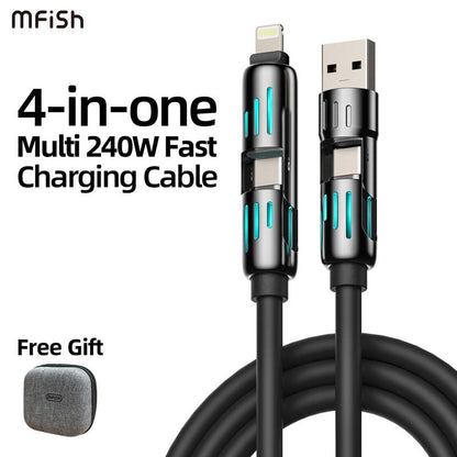 Armored Dragon Ⅰ Universal 4-in-1 Multi USB Charging Cable