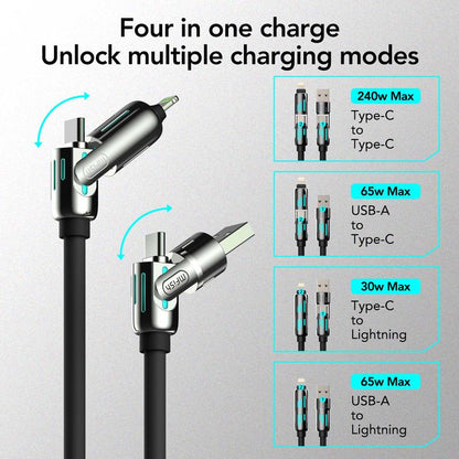 Armored Dragon Ⅰ Universal 4-in-1 Multi USB Charging Cable