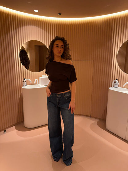 Florine fitted t-shirt - Brown